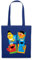 Spreadshirt Sesamstraße Kacheln Ernie und Bert Stoffbeutel, One size, Royalblau