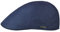 Stetson Texas Just Linen Flatcap Damen/Herren - Aus 100% Leinen - Made in The EU - Mit Baumwolle gefüttert - Schirmmütze sechsteilig - Leinencap mit Metall-Emblem - Frühing/Sommer blau L (58-59 cm)