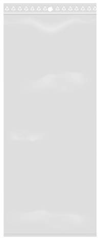 Extiff Lotto di 100 Sacchetti Trasparenti con Chiusura a Zip - Plastica Alimentare (10 x 25 cm)