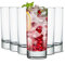 LUXU Premium Highball-Trinkgläser (6er-Set), 237 ml Tom Collins Gläser, klare hohe Gläser, niedliche Cocktailgläser, bleifreie Wassergläser, Bar-Gläser für Mojito-Getränke und gemischte Getränke