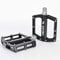Road Bike Pedals Bicycle Flat Pedals Non-Slip Lightweight Aluminum Alloy Wide Platform Cycling Pedal for BMX/MTB -Universal ightweight Colorful Bike Accessories,Black