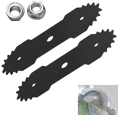 Haiouus 7.5-Inch Replacement Lawn Edger Blades, Compatible with Greenworks, Fits Model 29182 & 27032 (2)