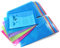 Rapesco 1677 farbige Dokumentenmappe, Foolscap/A4+, Sortierte Transparente Farben, 25 Stück