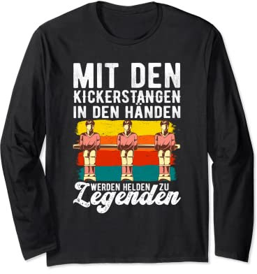 Tischfussball Figuren Trikot Tischkicker Zubehör Kickern Langarmshirt