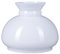 Lampenglas Petroleumleuchte weiß glänzend Ø 120 mm Ersatzglas Glasschirm