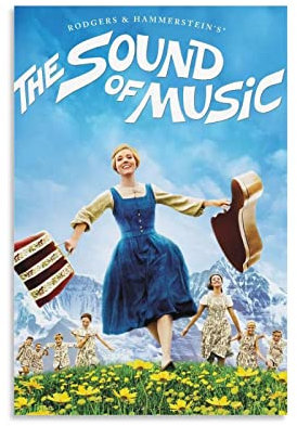 Filmposter The Sound Of Music, Vintage-Musik-Poster, dekoratives Gemälde, Leinwand, Wandkunst, Wohnzimmer, Schlafzimmer, Gemälde, 30 x 45 cm