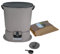 Skaza Bokashi Essential - Pattumiera biologica da cucina (15,3 litri) + base – Secchio per compost cucina e giardino in plastica riciclata – Starter Set + incl. 1 kg di avviamento per fermentazione