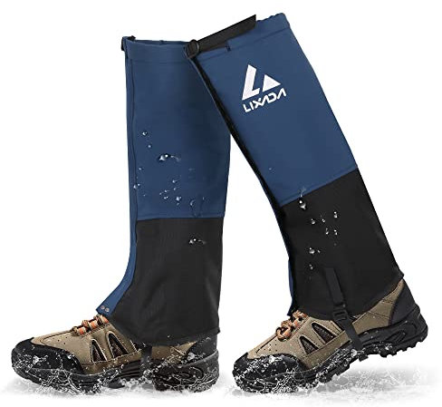 Lixada Wasserdichte Trekking-Gamaschen für Frauen und Männer, Atmungsaktive Schneegamaschen für Outdoor-Wandern, Klettern, Jagen, Camping, Wandern.
