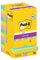 Post-it Notas Super Sticky Colección Cosmic Color - Paquete de 8 Blocs + 4 Blocs GRATIS, 90 Hojas por Bloc (76 mm x 76 mm) - Notas Autoadhesivas para Listas de Tareas y Recordatorios