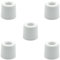 5x Set Türstopper Boden Ø30mm x 30mm Klein Weiß mit Schrauben Türhalter Tür Puffer Türaufsteller
