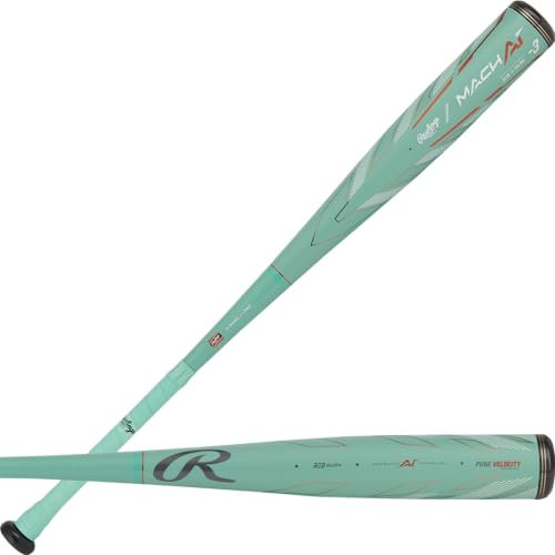Rawlings MACH AI Baseballschläger | BBCOR | -3 | 2 5/8 Zoll Schaft | 83,8 cm
