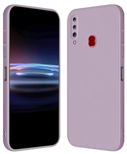 RankOne Hülle für Samsung Galaxy A20s (6.5 Inches) Weiche TPU Silikonhülle - Gras lila
