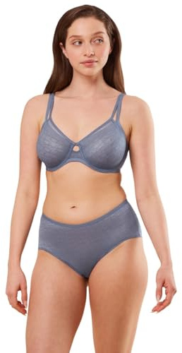 Triumph Women's Signature Sheer W01 EX Bra, Cloudy Blue, 30E