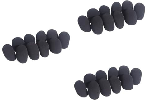 SAFIGLE 36stücke Mikrofonschutzbezüge Hochwertige Windschutzpolster Für Mikrofone Schwarz Für Ktv Konferenzen Bühnenauftritte Und Interviews Atmungsaktives Material Für Optimalen