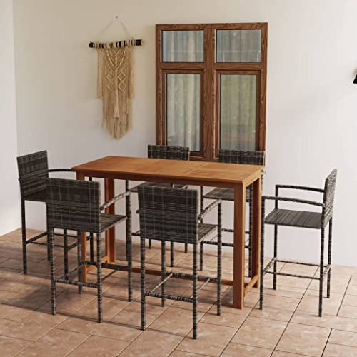 FUDUGEHMIOFWFJJ glasplatte Tisch,küchentisch klein,Tisch mit 4 stühlen Set,7-TLG. Gartenbar-Set Graudining Table Set 4 Chairs,bistrosets,Patio Tisch und stühle Set,