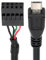 cablecc Cable de placa base USB 2.0 de 9 pines y 10 pines a micro USB de 5 pines para cámara de panel de sensor de mini monitor, 50 cm