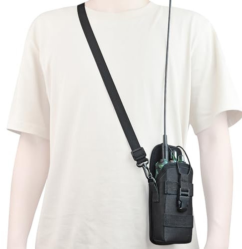 HYS Walkie Talkie Tasche, Molle Funkgerätehalter, Radio Halter, Multifunktionale Radio Pouch Funkgerät Tasche … (molle Bag-2)