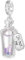 GNOCE Alice's Adventures in Wonderland Glow-in-the-Dark Alice's Magic Potion Pendant Dangle Charm 925 Sterling Silver Charm Fit Bracelet/Necklace Jewellery Gift for Women Girls Wife Daughter