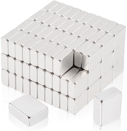 120 Stück Neodym Magnete Extra Stark,Keukenket 5x4x2mm Starker Magneten Rechteckig Flach Magnet Halt Mini Magnete Magnetplatten Kleine Magnete Kühlschrank Fotos Karten Postkarte Büro