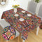 140cm*100cm Tischdecke Rechteckig Boho Garten Tischdecken, Boho Wasserabweisend Abwischbar Tischtuch für Küche, Pflegeleicht Abwaschbar Table Cloth, Rechteckige Abwaschbar Wachstuchtischdecke