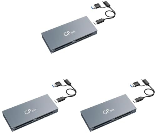 LYEAA CFast Kartenleser USB C Multifunktion 6-in-1 Kartenleser 5Gbps für CFast/CF/MS/SD/TF/XD Kartenleser