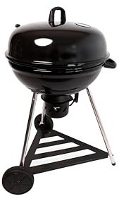 Cook'in Garden - Barbecue Charbon de Bois - SMOK 54,5cm - Barbecue avec Couvercle Emaillé - Thermomètre Intégré - 8 couverts - Récupérateur de Cendres - Dimensions L 65 x l 67 x H 100 cm