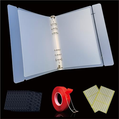 Nail Art Display Stand Holder Set, 1 A4 Clear Press on Nails Storage Book And 60Pcs Arcylic Nail Display Sticks & 10 sheets Nail Adhesive & 10M Double Sided Tape for Acrylic Nails Organizer Salon