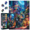 Fantasy Castle Puzzles for Adults 1000 Pieces, Hippie Art Puzzle with Letters on Back, Hard Difficult Challenging Puzzles Games for Men Women Family Colorful Artwork 27.5 x 19.7 inch