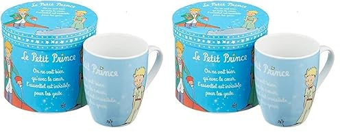 Il Piccolo Principe 525511 Mug Ceramica, Multicolore, 9 x 9 x 9 cm (Confezione da 2)