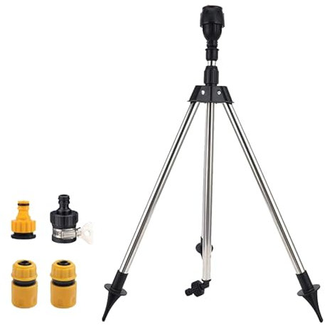 Rotating Tripod Sprinkler, Garden Tripod Rotating Sprinkler, Tripod Sprinkler, Rotating Sprinklers, Water Sprinkler For Garden, For Yard Large Area, For Garden Watering