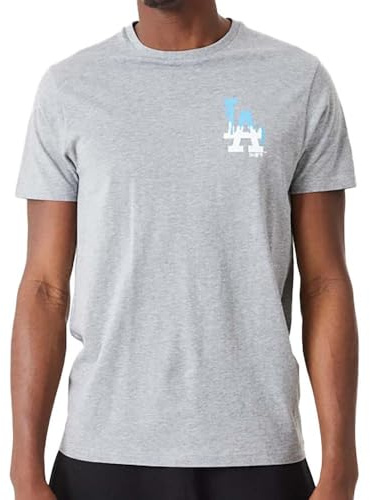 New Era Herren-T-Shirt, Grau, Drip Logo