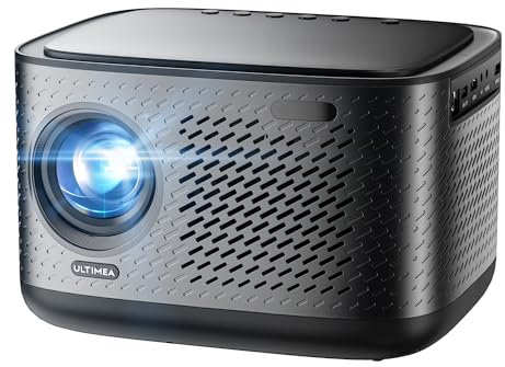 ULTIMEA Proiettore Smart con Dolby Audio, Supporto 4K per Home Cinema, Certificato Netflix, 700 ANSI Lumen, WiFi, Regolazione dello Schermo e Funzione di Evitamento Ostacoli, Apollo P50