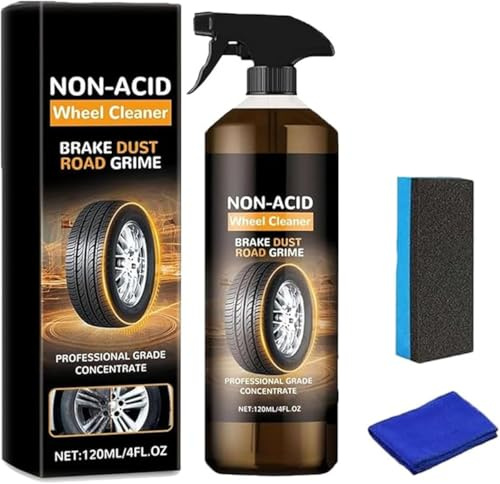 Wheelblaze Felgenreiniger - Wheel Blaze Vielseitiger und leistungsstarker Rostumwandler, schnelle Politur und Aufbereitung, Verwandeln Sie schmutziges Rad in sofortigen Glanz, zur Reinigung von Rädern