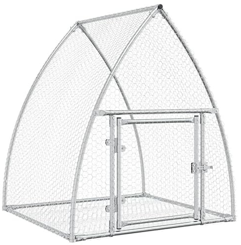 Hasenstall aus verzinktem Stahl 100x105x120 cm - Robustes Gehege für Kleintiere wie Kaninchen & Meerschweinchen - Wetterfest & langlebig für Garten & Freilauf