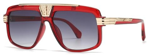 TOIPASTN 2024 Cross-Border-Version Sonnenbrille, auffällige Sonnenbrille (rot)