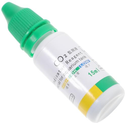 STOBAZA Solution Indicatrice Co2 pour Testeur de l'eau Aquarium, Liquide 15 ML, Haute Précision, Usage Aquarium Planté, Convient Aquariophiles et Poissonniers
