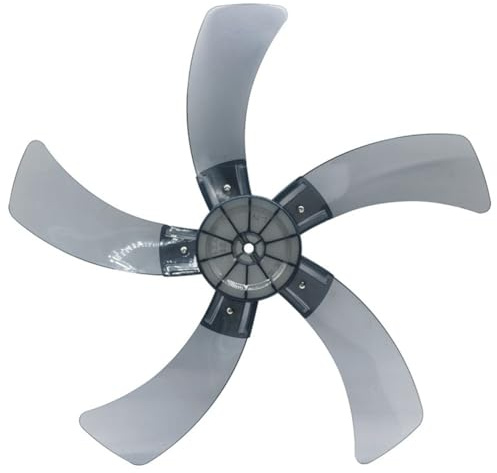 Wodsty Eltric Fan Blades For 18 Inch Table Fan And Floor Fan, 5-Blade Reacement Part, 450Mm Diameter, Pp Material, Ey Colour