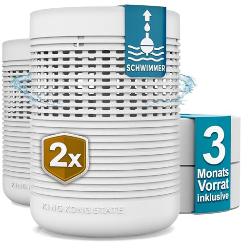 Luftentfeuchter ohne Strom 2-Pack | bis 54m² | inkl. 3-Monatsvorrat Luftentfeuchter-Granulat | 2x Raumluftentfeuchter gegen Schimmel in Wohnung, Bad | entfeuchtet Keller | dehumidifiers for home