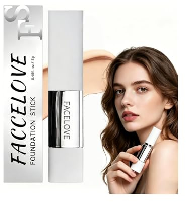 Facelove Foundation Stick,Facelove Foundation Stick Mit Pinsel,Passt Sichdeinem Hautton Immer Perfekt An (Naturfarbe)