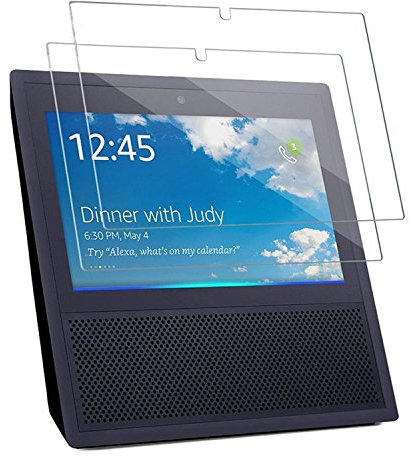 ECHO Show Displayschutzfolie Glas (2er Pack), eagwell gehärtetem Glas Displayschutzfolie für Echo Show 2017