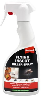 Rentokil Flying Insect Killer Spray 500ml | For Insect Control - Fast Knockdown For Flies, Wasps & Flying Insects - Targeted Trigger Pump Spray For Indoor & Outdoor Use
