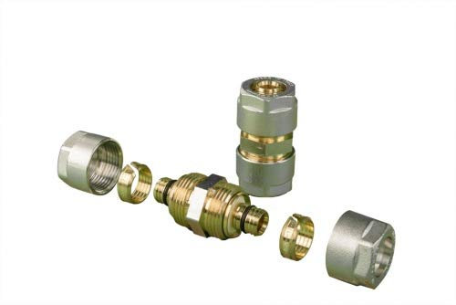 Flächenheizung Fußbodenheizung Verbindungskupplung für Heizrohre 12x1,3 mm