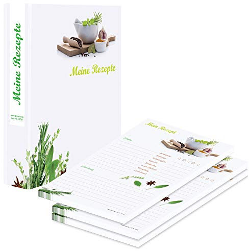 PRICARO Rezeptordner mit Rezeptblock Gewürze, A5