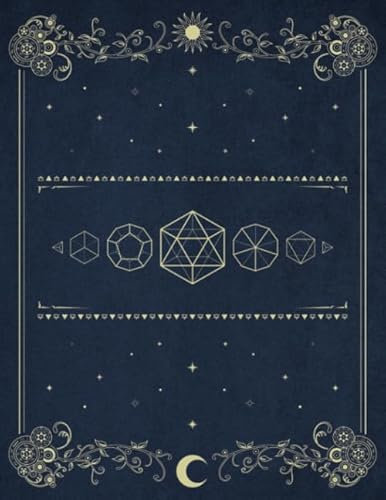RPG Journal: Mixed Paper: Ruled, Graph: Role Playing Game Notebook: For Maps, Battle Maps, Notes, Character Backstory, Setting: Royal Blue Cover Design Art Deco Dice