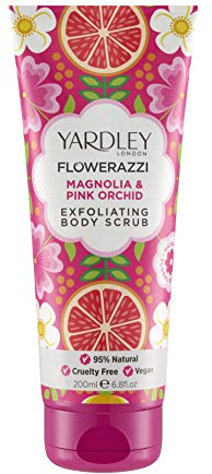 Yardley London Flowerazzi, Peeling-Peeling, Magnolie und rosa Orchidee