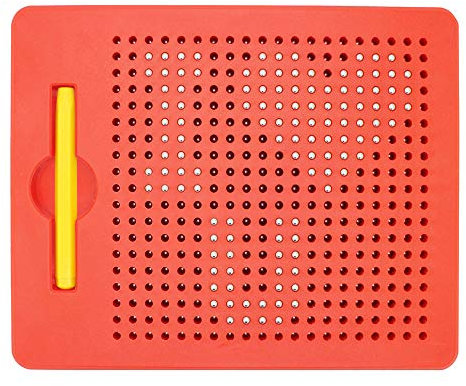 ALEENFOON Magnetisches Zeichenbrett für Kinder ab 3 Jahren, Reißbrett Magnetisch Schreibtafel Zeichentafel Zaubertafel Abwischbar Schreiben Pädagogisches Spielzeug (Klein, Rot)