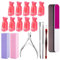 FILY DUAIU Lime per Unghie Professionali, Set di 22 Strumenti per Manicure Professionali con Spingipelle in Acciaio Inossidabile