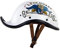 Classic Aperto Casco da Moto Portatile Mezzi Caschi retrò Casco Scodella Moto Casco Casco Berretto da Baseball di Moda Certificazione ECE Unisex Crash Helmet Motorcycle A,58~61cm,Bianca,L