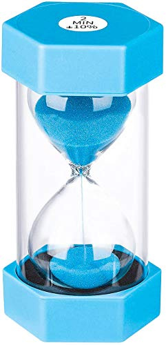 SuLiao Sanduhr 30 Minuten: Kunststoff-Stundenglas, Kleine Violette Zeitmesser, Reloj de Arena, Bunter Sandglas-Timer für Kinder, Spiele, Klassenzimmer, Dekorativ