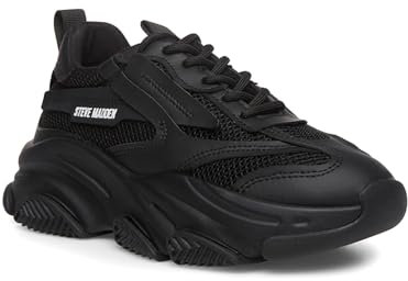 Steve Madden Damen Possession Sneaker, Schwarz, 39 EU